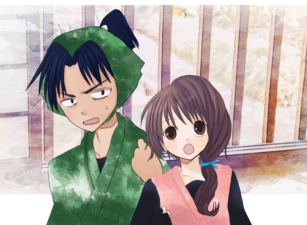 文次郎ちゃんと伽夜ちゃん